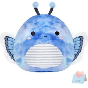 Houwsbaby 12” Butterfly‎ Plush Pillow Kids Toys Blue Purple Christmas Gift Love